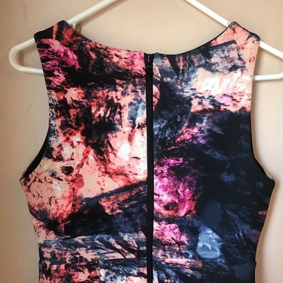 Cynthia Rowley Neoprene ColorSplattered Minidress2 - Picture 7 of 8